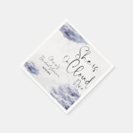 彼女は雲九のブライダルシャワーだ スタンダードカクテルナプキン