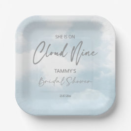 彼女は雲九のブライダルシャワーだ ペーパープレート