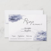 彼女は雲九のブライダルシャワーsvpカードに乗っている ノートカード (正面)