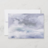 彼女は雲九のブライダルシャワーsvpカードに乗っている ノートカード (裏面)