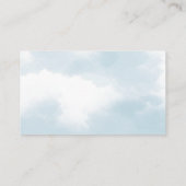 彼女は雲九色のブライダルシャワーディスプレーシャワーを浴びている エンクロージャーカード (裏面)