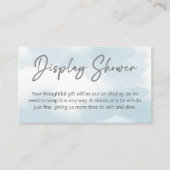 彼女は雲九色のブライダルシャワーディスプレーシャワーを浴びている エンクロージャーカード (正面)