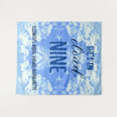 彼女は雲9に乗っている!ブライダルシャワー/バチェロレッテ タペストリー (正面(横))