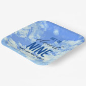 彼女は雲9に乗っている!ブライダルシャワー/バチェロレッテ ペーパープレート (傾斜あり)