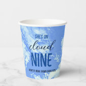 彼女は雲9に乗っている！ブライダルシャワー/バチェロレッテ 紙コップ (正面)