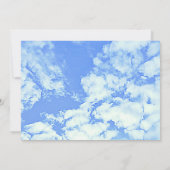 彼女は雲9に乗っている！ブライダルシャワー 招待状 (裏面)