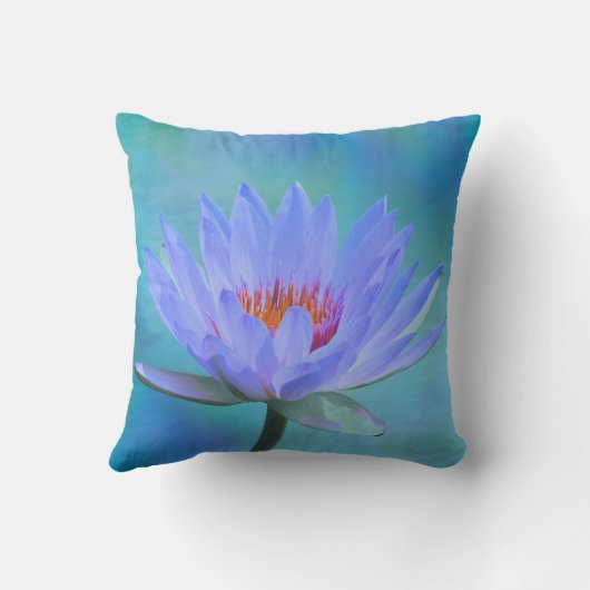 彼女は青い水の影を落としたリリースクエア クッション (裏面)