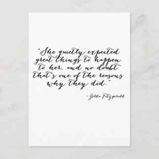 彼女は静かに物事を素晴らし予想した ポストカード
