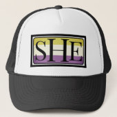 彼女は非バイナリーのトラックフェミニンカーハットを代名詞 キャップ (正面)