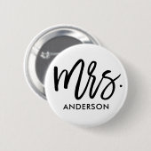 彼女は非常に自分パーソナライズされたの 缶バッジ (正面&裏面)