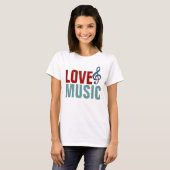 彼女は音楽が大好きだ Tシャツ (正面フル)
