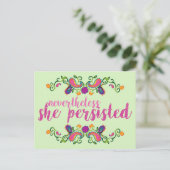 彼女は頑張ったはがき ポストカード (スタンド正面)