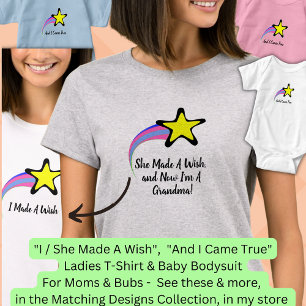 彼女は願いを叶えた,今は私は祖母の女性のTシャツ Tシャツ