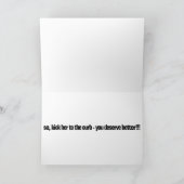 彼女は飲み込みにくい丸薬で、縁石を蹴る カード (内部)