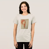 彼女は髪に花を飾っていた トライブレンドTシャツ (正面全面)