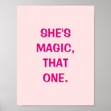 彼女は魔法だ、あのポスター