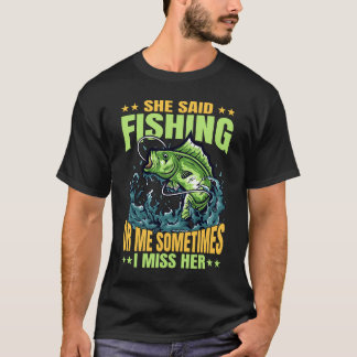 彼女は魚釣りか私に時々Tシャツ恋しく思と言った Tシャツ