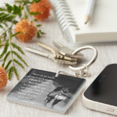 彼女は鳥の引用文のキーチ感動的ェインだ キーホルダー (正面右)