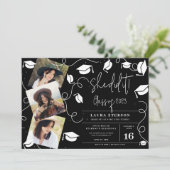 彼女は黒いモダン写真卒業で白くやった 招待状 (スタンド正面)