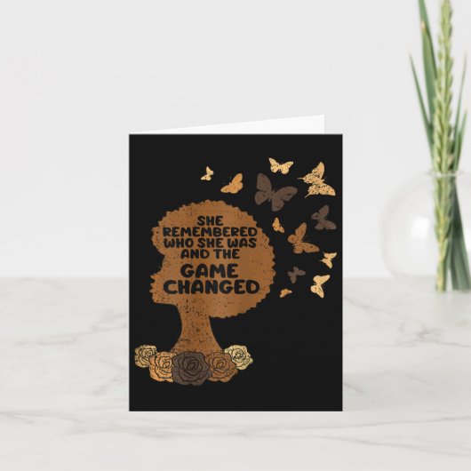 彼女は黒人史の月の後に誰だったかを思い出した カード (正面)