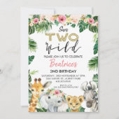 彼女は２歳でライオンのように暴れまわる 招待状 (正面)