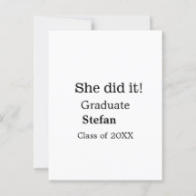 彼女は２０ＸＸ年度卒業の（学校名）クラスを修了した