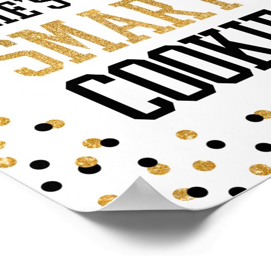 彼女は1つのクッキー頭が切れるのグラードパーティーのサイン ポスター (角)