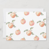 彼女は1つの甘い桃の女の子の最初の誕生日である 招待状 (裏面)