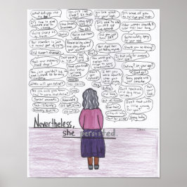 彼女は11x14しつこく続けた ポスター