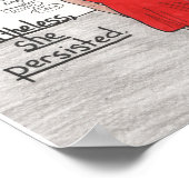 彼女は11x14を続けた(ラテンアメリカ系女性) ポスター (角)