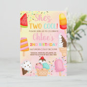 彼女は2歳クールの誕生日ポップス招待状だ。 招待状 (スタンド正面)