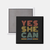 彼女は2024年にカマラハリス大統領選挙に行くことができる マグネット (正面/裏面)