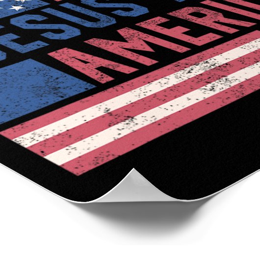 彼女は7月のパトリオの4番目にイエスとアメリカを愛している ポスター (角)