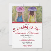 彼女は70素晴らしパーティの招待状 招待状 (正面)