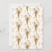 彼女は アイスクリームの結婚前お披露目会で さらわれた 招待状 (裏面)