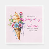 彼女は アイスクリームの結婚前お披露目会に連れて行かれた スタンダードランチョンナプキン (正面)