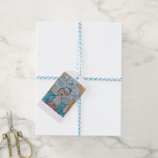 彼女は… ギフトタグ (より糸付き)