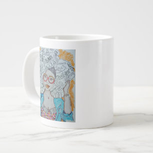 彼女は……ジャンボマグ ジャンボコーヒーマグカップ