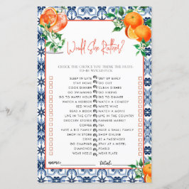 彼女は？スピリッツブライダルシャワーゲーム