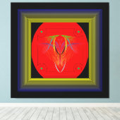 「彼女は」バランス、美しい、力の使者 キャンバスプリント (インサイチュ (ウッドフロア))