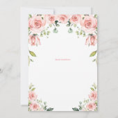 彼女は、リトルOnederfulの恋しく思誕生日美しくない 招待状 (裏面)