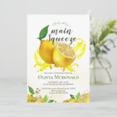 彼女は、彼女の主な搾り取りブライダルシャワー 招待状 (スタンド正面)