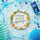 彼女は、彼女の主要なスクイズオレンジブライダルシャワー ペーパープレート (パーティー)