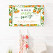 彼女は、彼女の主要なスクイズオレンジブライダルシャワー 横断幕 (インサイチュ)