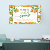 彼女は、彼女の主要なスクイズオレンジブライダルシャワー 横断幕 (トレードショー)