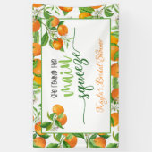 彼女は、彼女の主要なスクイズオレンジブライダルシャワー 横断幕 (縦)