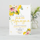 彼女は、彼女の主要な搾り取りレモンブライダルシャワーを見つけた 招待状 (スタンド正面)