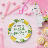 彼女は、彼女の主要な搾取ブライダルシャワープレート ペーパープレート (パーティー)