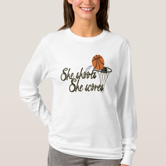 彼女は…彼女を記録します撃ちます Tシャツ (正面)