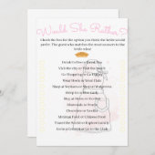 彼女は？ 招待状 (正面/裏面)